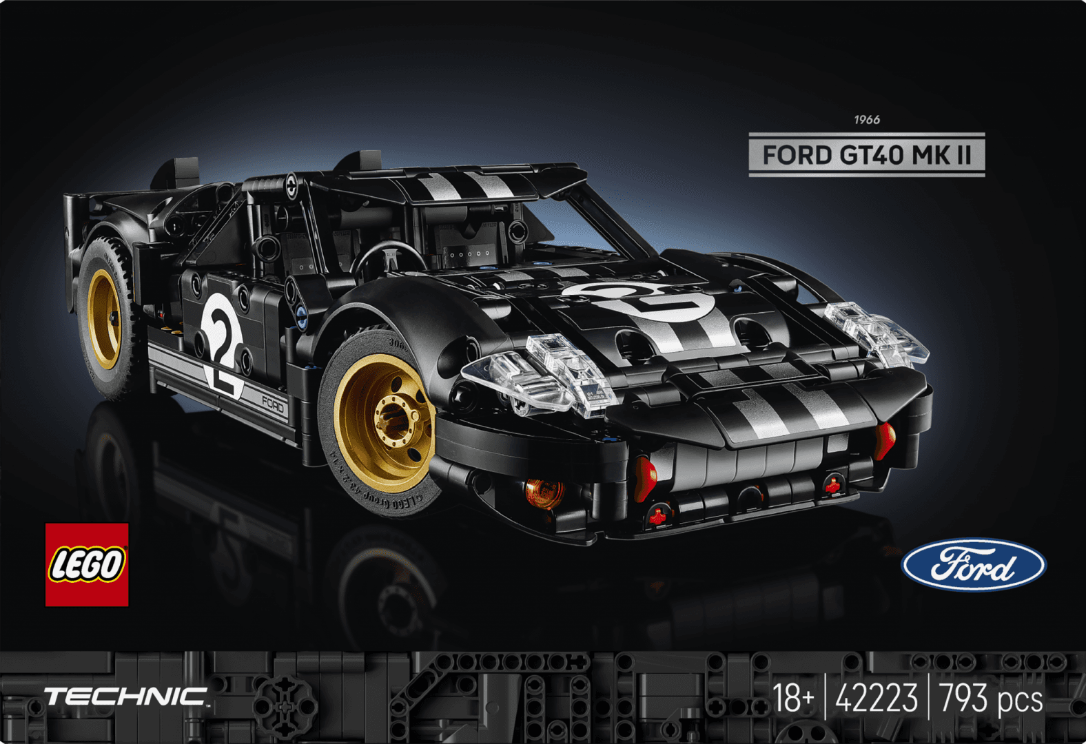MASINA DE CURSE 1966 FORD LEGO42223 — miniatură