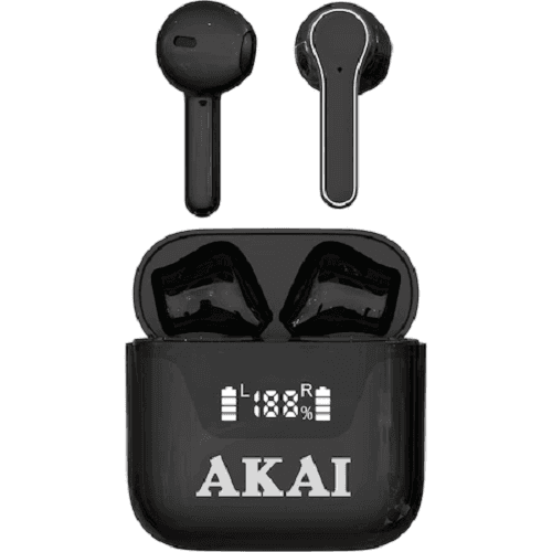 Casti In-ear AKAI BTE-J101, Wireless, Negru