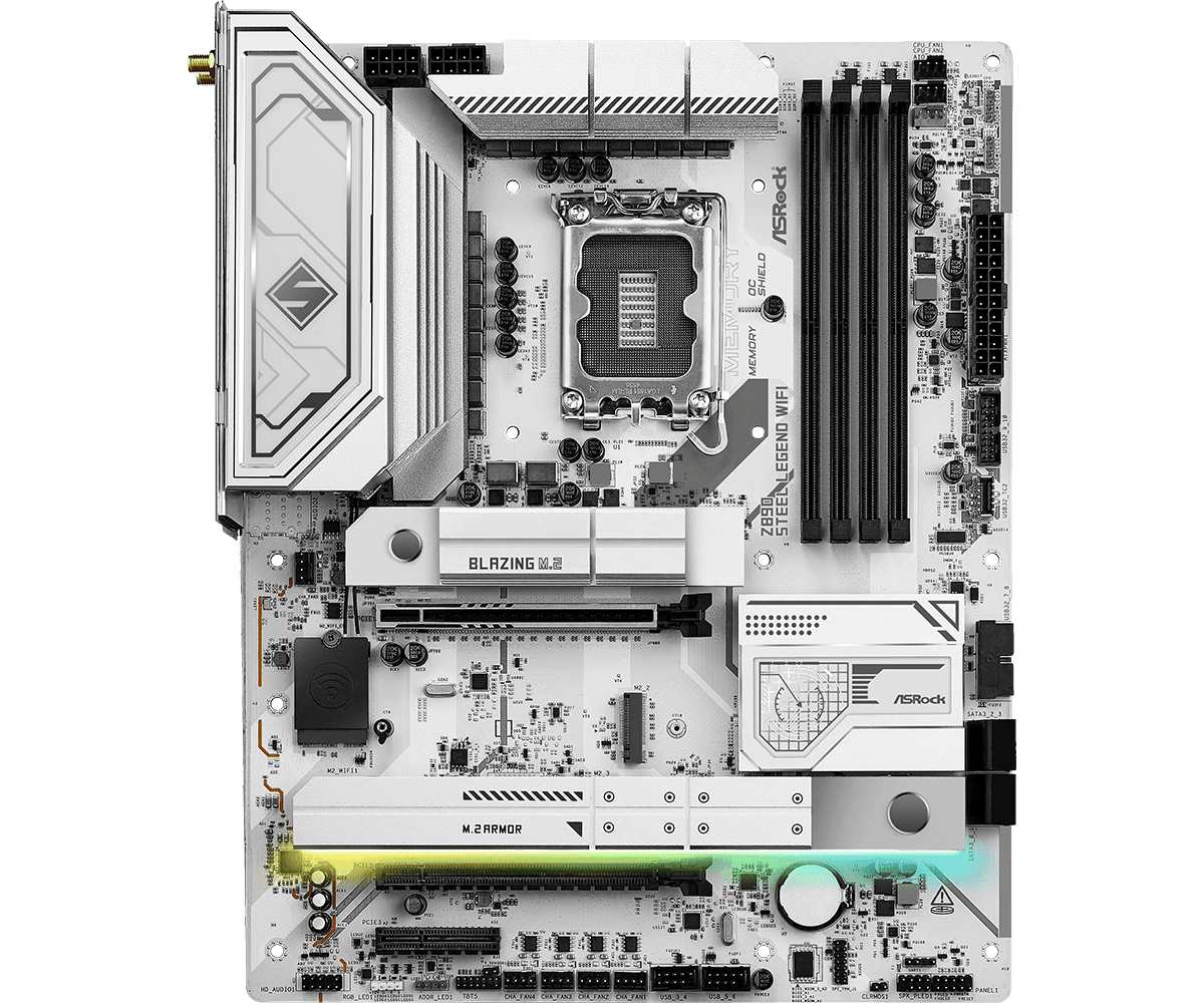 Placa de baza ASRock Z890 Steel Legend WiFi, Socket 1851, DDR5, ATX — miniatură