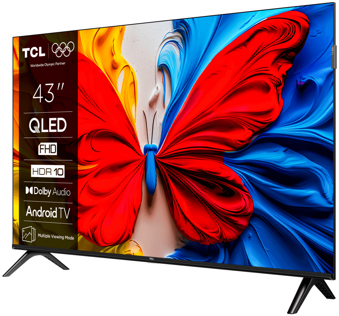 Televizor TCL QLED 43S5K, 108 cm, Smart Android TV, Full HD, Clasa F — miniatură