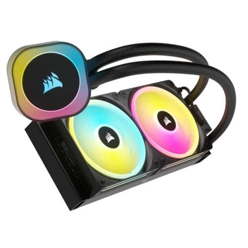 Cooler Procesor CORSAIR H110i, Lichid, 14 cm, 2 ventilatoare, aRGB