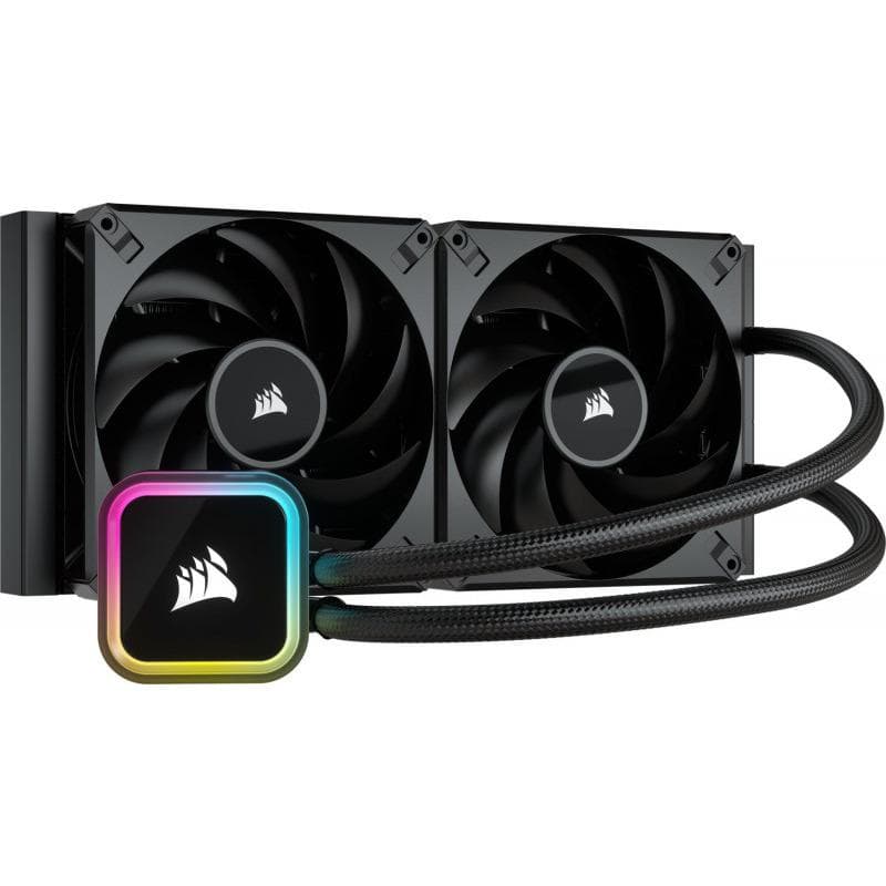 Cooler Procesor CORSAIR H115i ELITE RGB, Lichid, 14 cm, 2 ventilatoare, aRGB