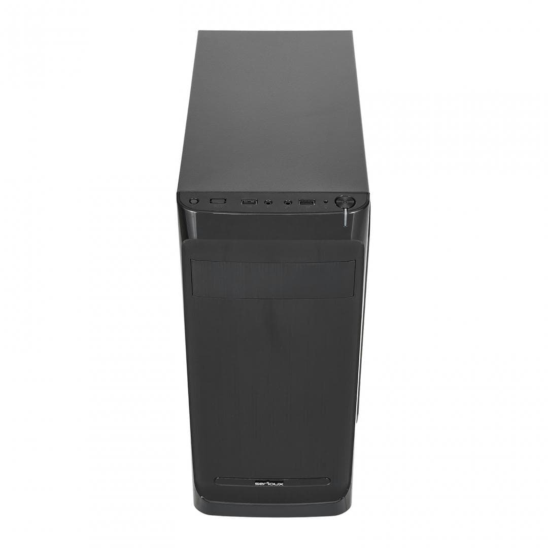 Carcasa PC Serioux CLASSIC, fara sursa, Middle Tower, ATX, black — miniatură