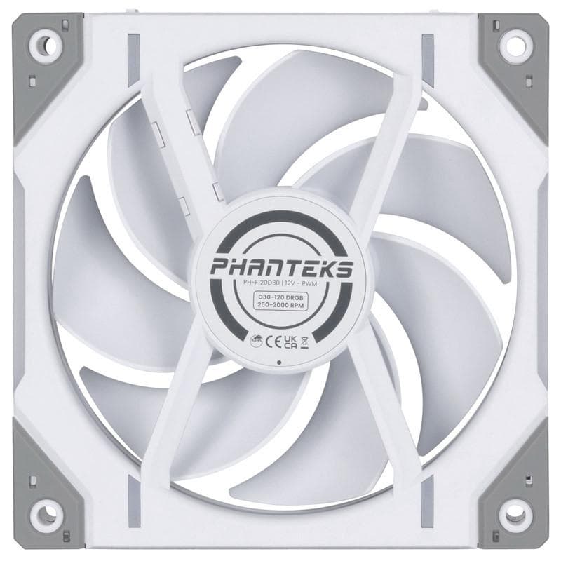 Ventilator Carcasa PHANTEKS PH-F120D30, 12 cm, 2000 RPM, 3 ventilatoare, RGB — miniatură