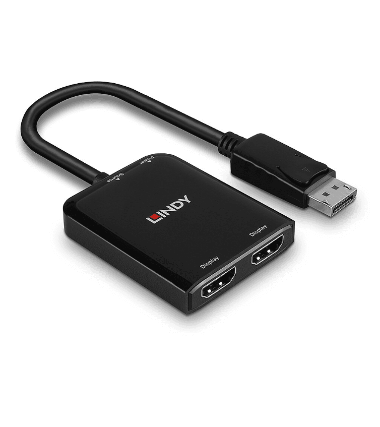 Adaptor Lindy DisplayPort la 2x HDMI — miniatură