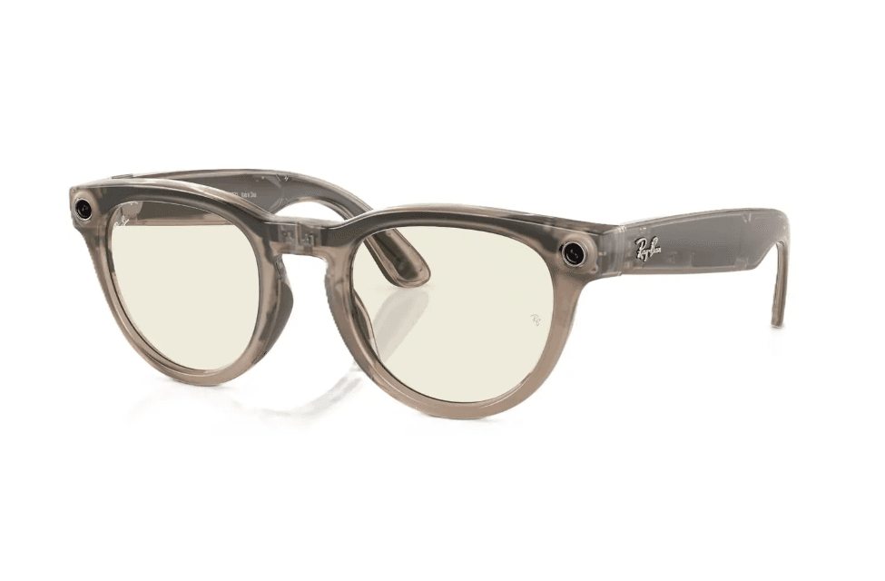 RayBan Meta Headliner Shiny Warm Stone/Dark Green Transitions — miniatură
