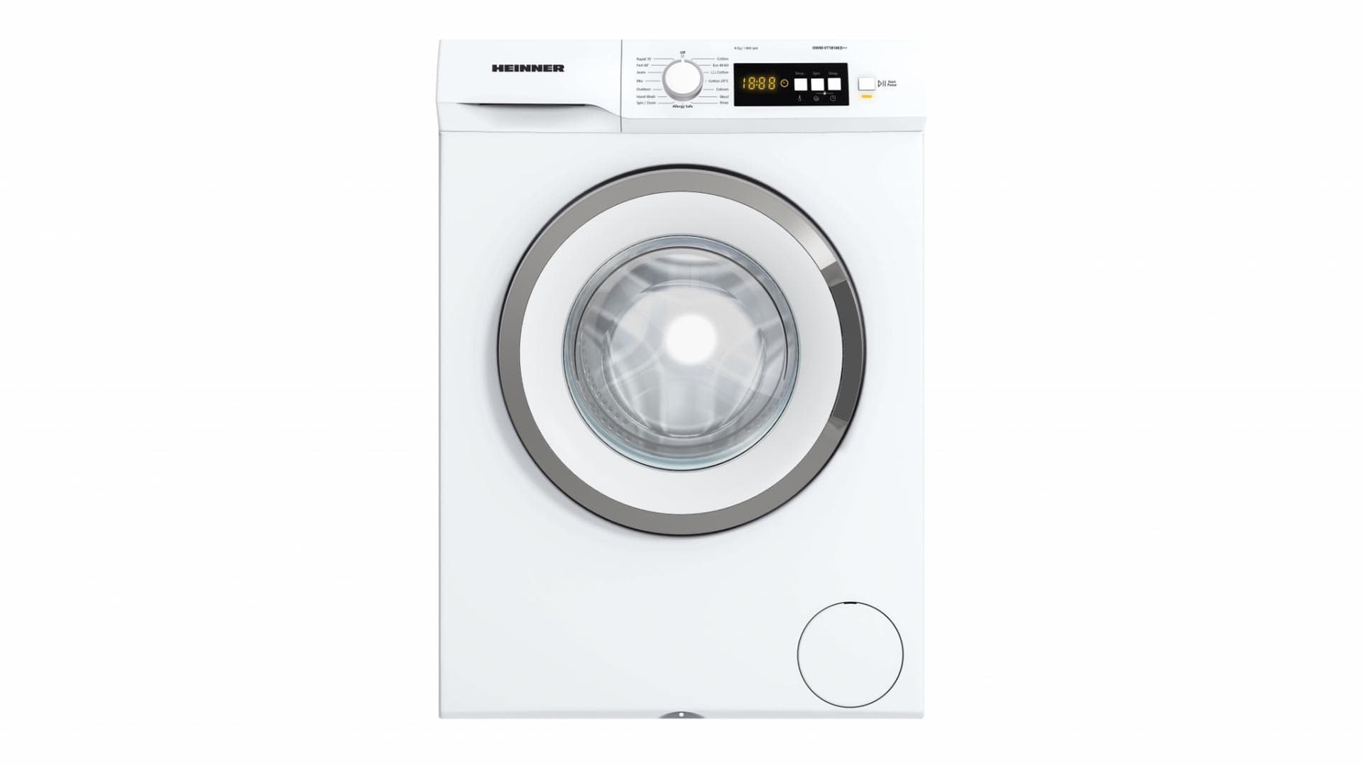 Masina de spalat rufe HEINNER HWM-VT1814KD++, 8 kg, 1400 rpm, Clasa: D, Alb