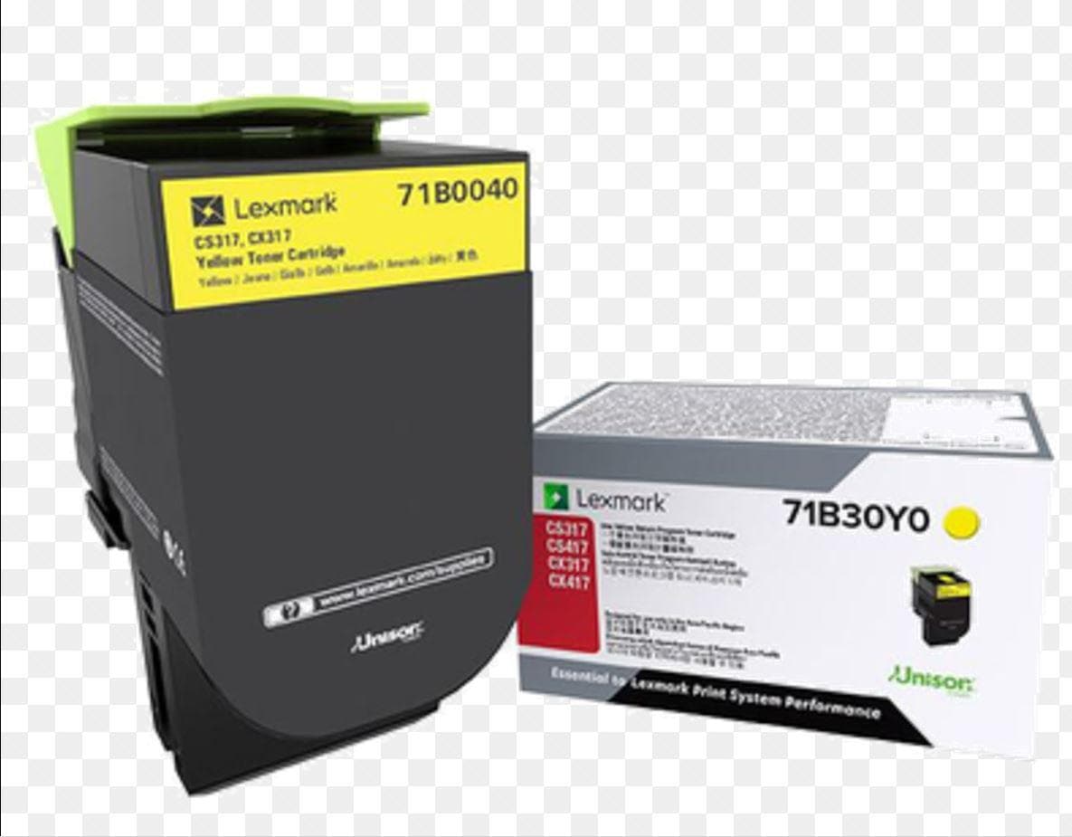 Toner Lexmark 71B0040, Yellow