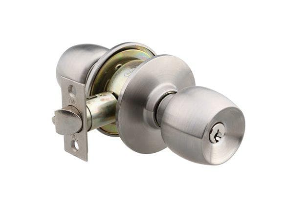 Buton cheie, nichel satinat 40-CY3-5786-ET-3101, Backset zavor 60 mm, pentru usi cu grosime: 35-45 mm, Rozete 65mm, finisaj: nichel satinat,potrivite pentru usi dreapta si stanga, Cilindru alama cu 3 chei