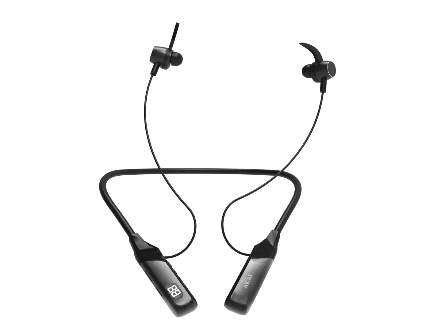 Casti Head-band AKAI BTN-B100, Wireless, Negru — miniatură