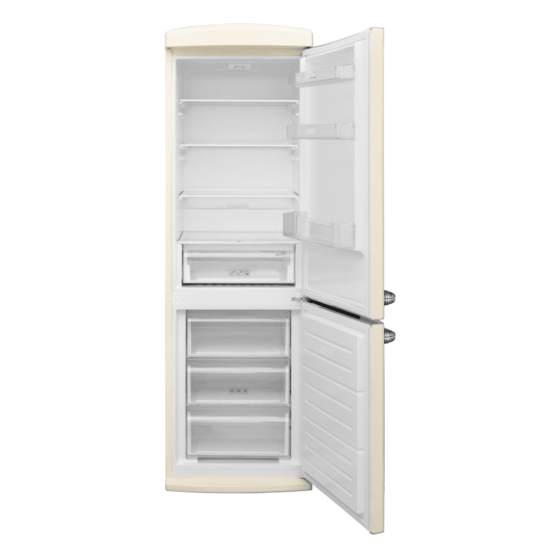 Combina frigorifica FRAM FC-VRR341BGE++, 340 l, Clasa E, Crem — miniatură