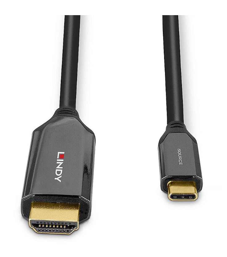 Cablu Lindy 3m Type-C la HDMI 8K60 — miniatură