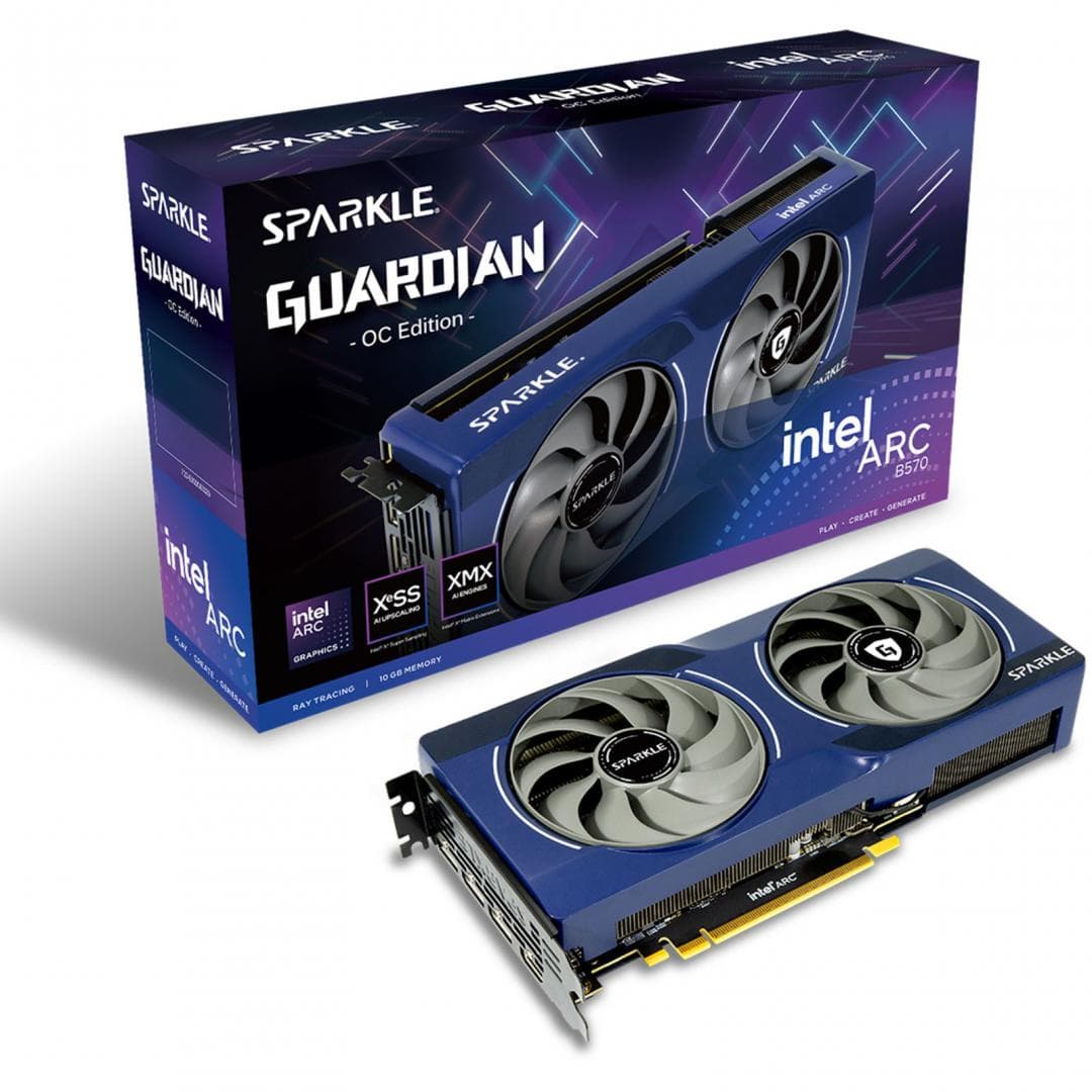 Placa video SPARKLE Intel Arc B570, 10GB GDDR6, PCI Express 4.0, 160-bit
