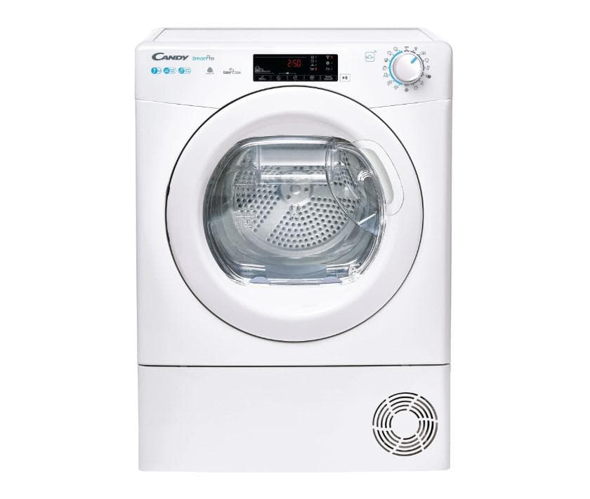 Uscator Candy CSOE H7A2TE-S dryer, SmartPro, heat pump, 7kg, A++, 5D display, AC motor, wifi+BT, white