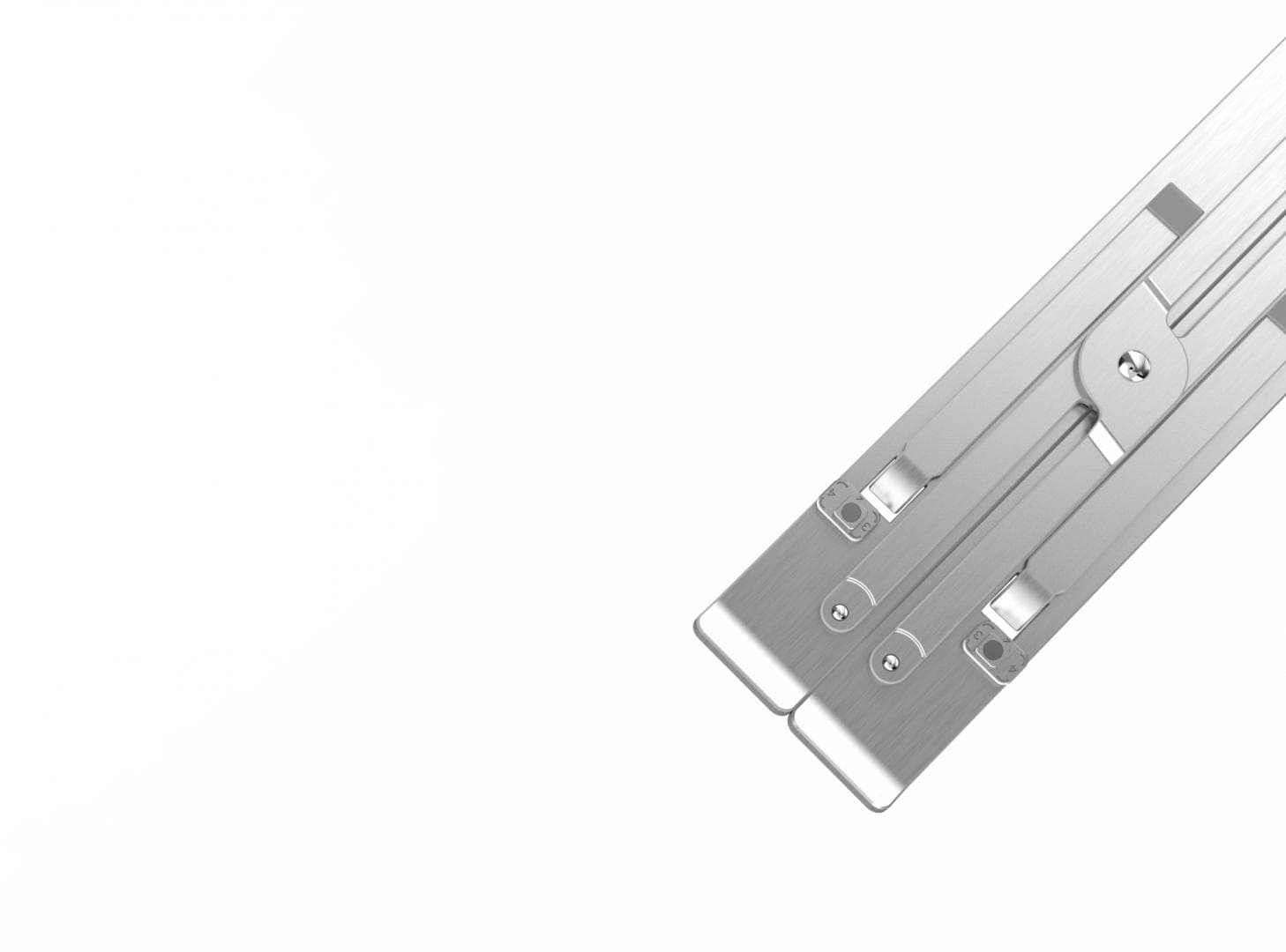Suport laptop Serioux, SRXNCPU2, material aluminiu, dimensiune deschisă: 190x250x4mm,dimensiune pliată: 60 x 250 x 4mm, grosime: 4mm, greutate: 180g, dimensiune compatibilă: până la 15.6 ", culoare argintiu, 4 unghiuri ajustabile — miniatură