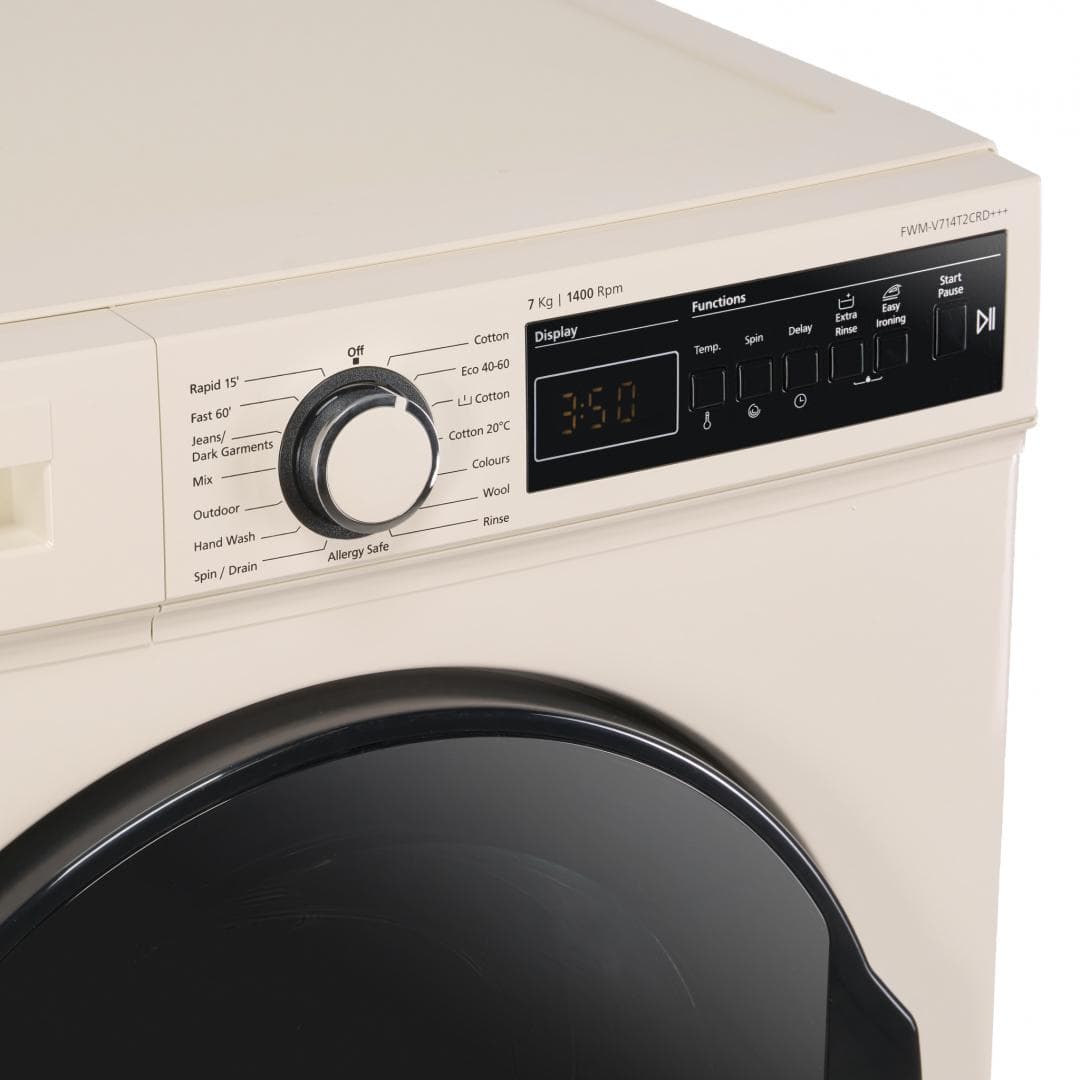 Masina de spalat rufe FRAM FWM-V714T2CRD+++, 7 kg, 1400 rpm, Clasa: D, Crem lucios — miniatură