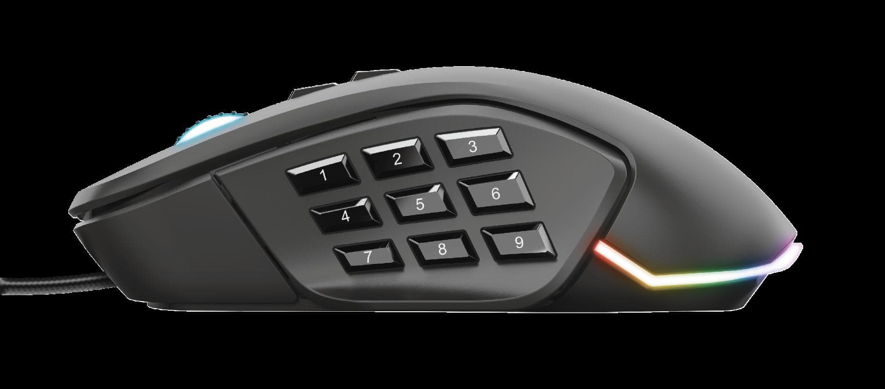Mouse Gaming Trust GXT 970 Morfix, 10000 dpi, Negru — miniatură