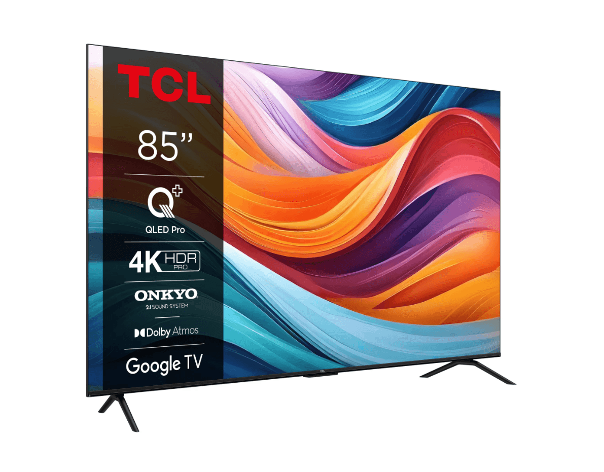Televizor TCL QLED 85T7B, 214 cm, Smart Google TV, 4K Ultra HD, Clasa F — miniatură
