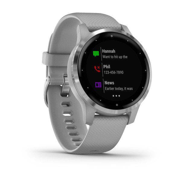Ceas Smartwatch Garmin Vivoactive 4S, Powder Gray/Silver SEU — miniatură