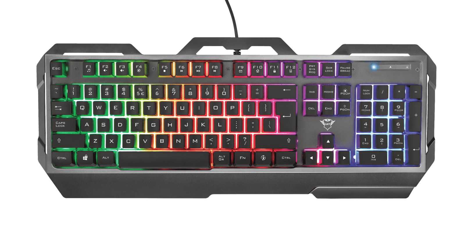 Tastatura Gaming TRUST GXT 856 Torac, RGB, USB, negru — miniatură
