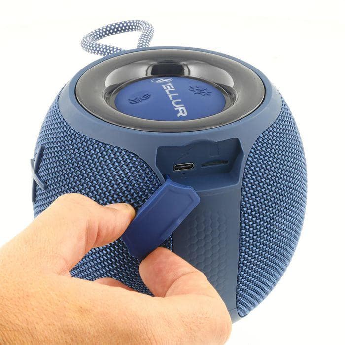 Boxa portabila bluetooth TWS Tellur Mirage, putere RMS 12W, baterie 2000mAh, autonomie baterie 7 ore, albastru — miniatură