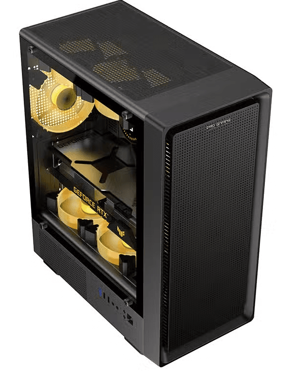 Carcasa PRO GAMING VISION, RGB, Mid Tower, Black — miniatură