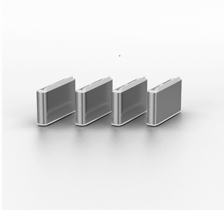 Port blocker Lindy 10xUSB-C (fara cheie), alb — miniatură