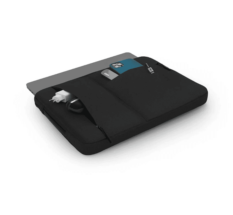Husa protectie MacBook Air 13 culoare neagra, cu buzunare exterioare