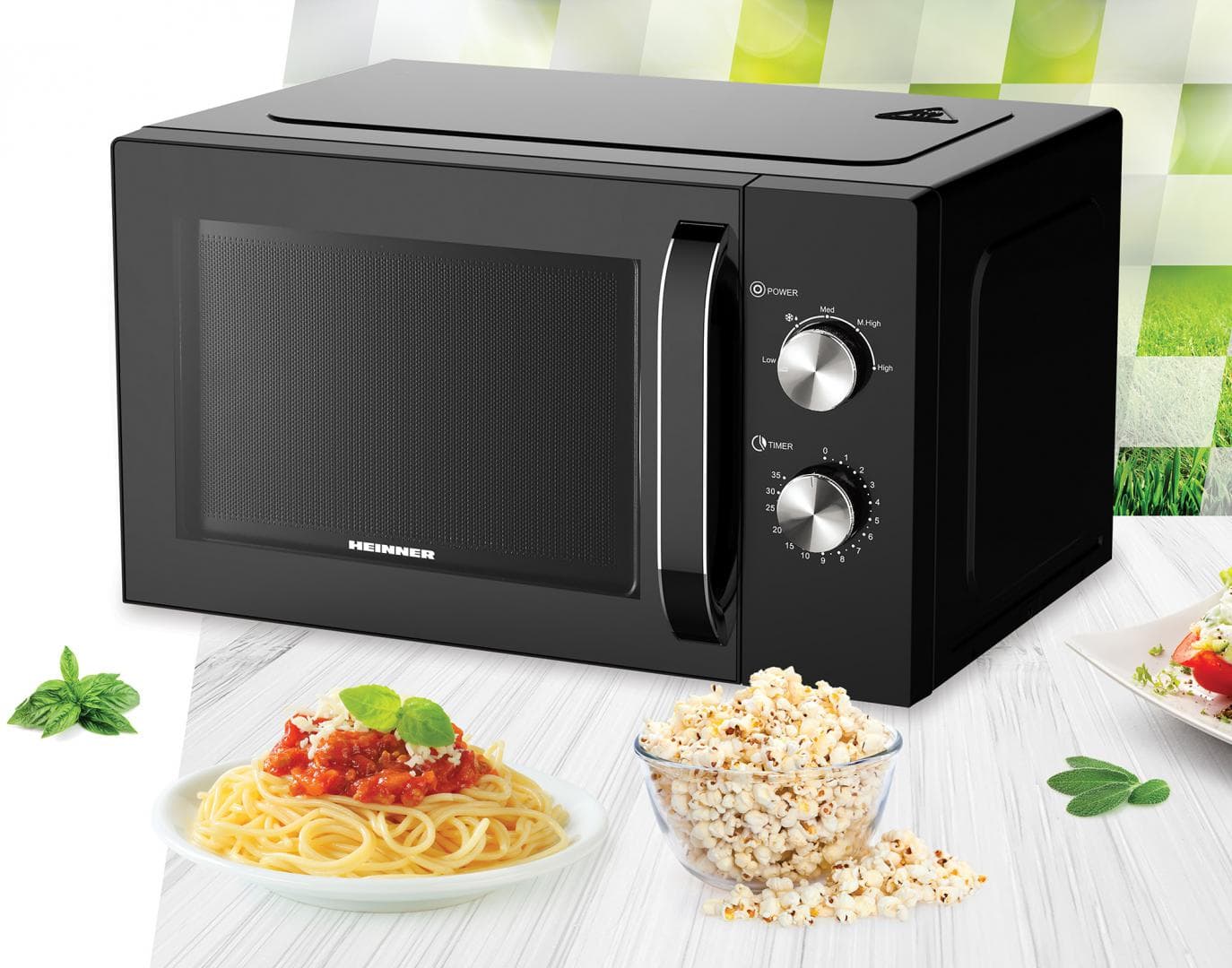 CUPTOR CU MICROUNDE HEINNER HMW-M2535BK — miniatură