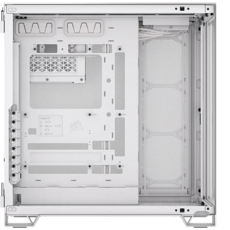 Carcasa CORSAIR 6500X, RGB, Mid Tower, White — miniatură