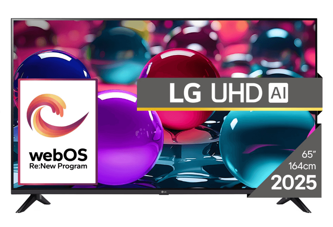 Televizor LG LED 65UA73003LA, 164 cm, Smart, 4K, Clasa F, Negru