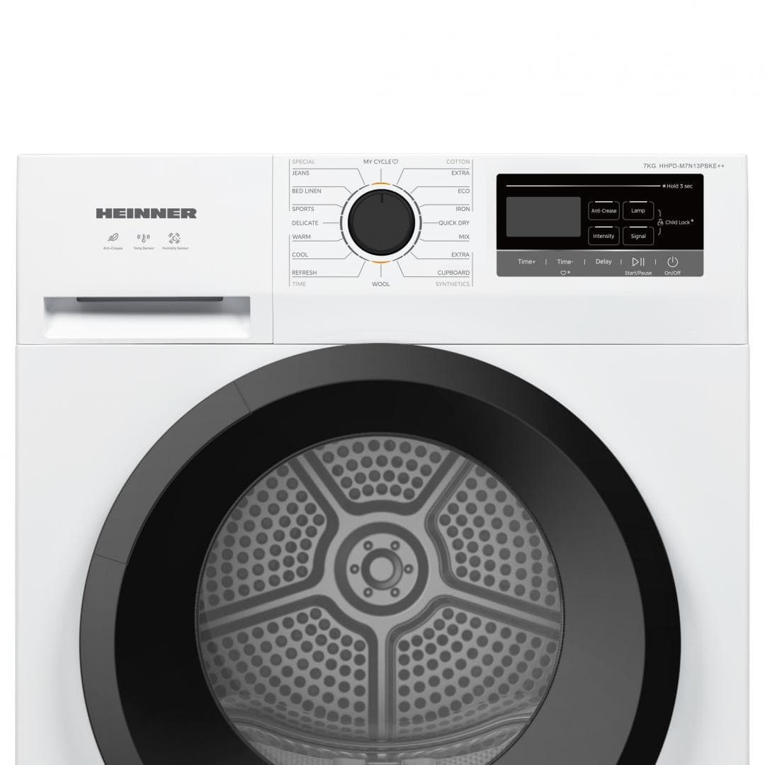 Uscator de rufe HEINNER HHPD-M7N13PBKE++, 7 kg, Clasa: E, Alb — miniatură