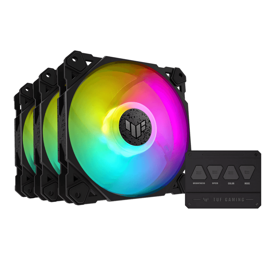 Ventilator Carcasa ASUS TUF Gaming TF120 ARGB, 12 cm, 1900, 3 ventilatoare, RGB
