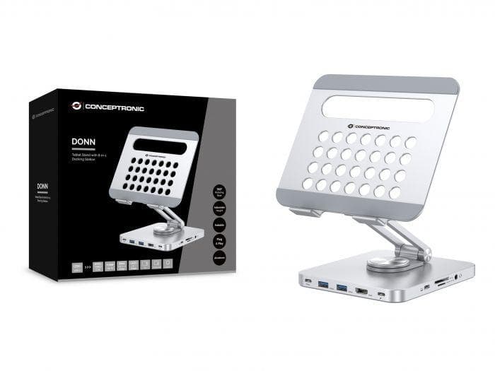 Docking station CONCEPTRONIC DONN26G, USB tip-C, 100W, Gri