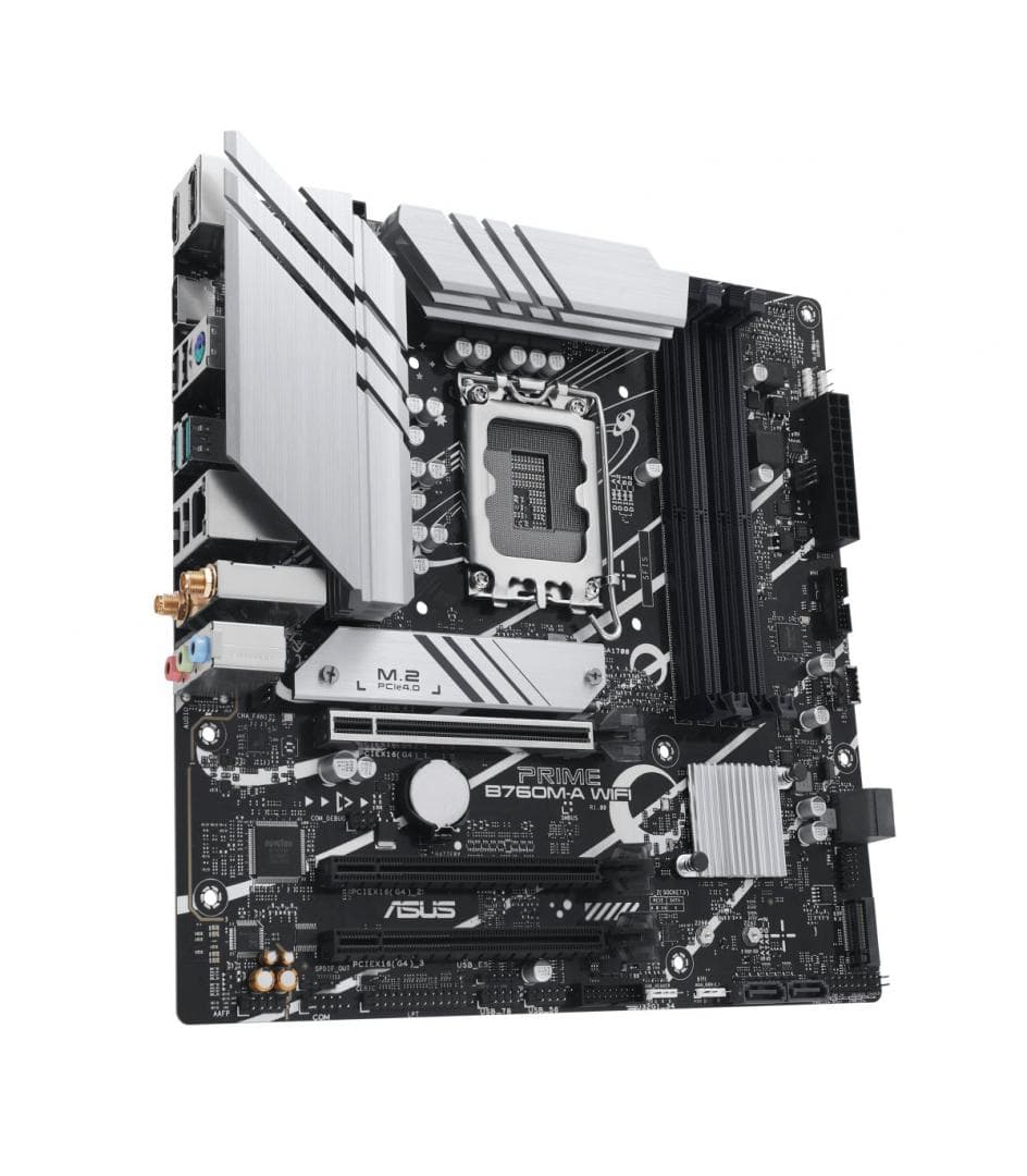 Placa de baza ASUS PRIME B760M-A WIFI, Socket 1700, DDR5, ATX — miniatură