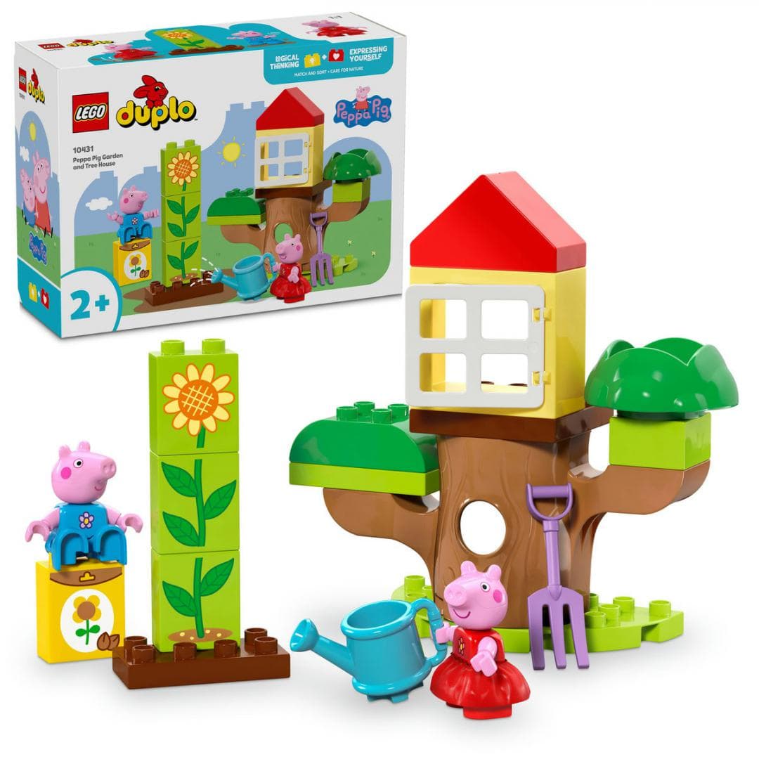 GRADINA SI CASA DIN COPAC A PURCELUSEI PEPPA, LEGO 10431 — miniatură