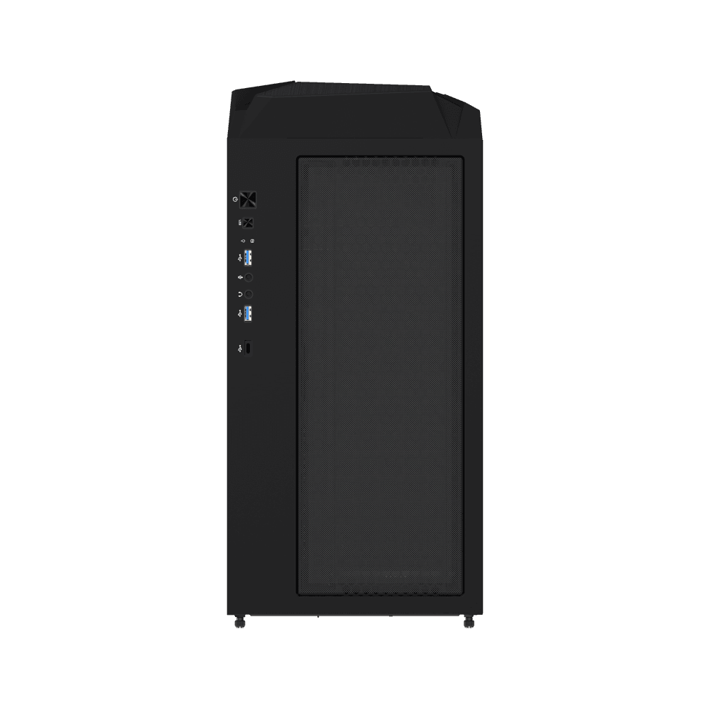Carcasa GIGABYTE C301 GLASS, RGB, Mid Tower, Black — miniatură