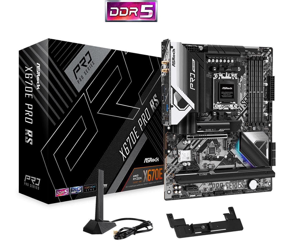 Placa de baza ASRock X670E Pro RS, Socket AM5, DDR5, ATX
