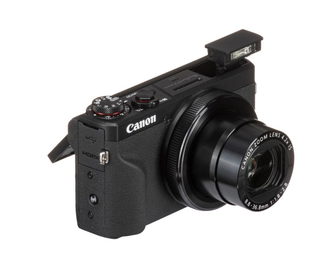Camera foto Canon PowerShot G7x MARK III + acumulator NB-13L, 20.1Mpx, sensor CMOS, procesor DICIC 8, zoom optic 4.2x, stabilizare optica, autofocus, macro 5cm, touchscreen 3" rabatabil, face detection, video (4K) 3840 x 2160, 29.97 / 25fps, (Full HD) 1920 x 1080, 119.9 / 100 / 59.94 / 50 / 29.97 — miniatură