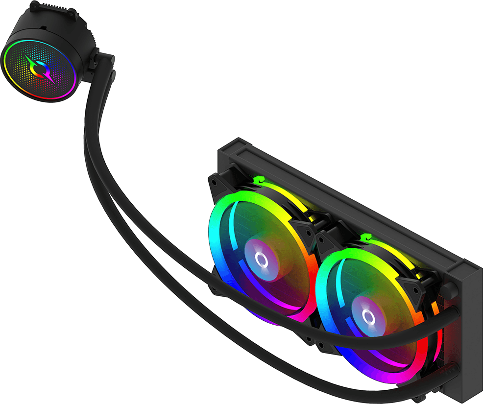 Cooler Procesor AQIRYS AQUARIUS 240 AIO, Lichid, 2 ventilatoare, aRGB — miniatură