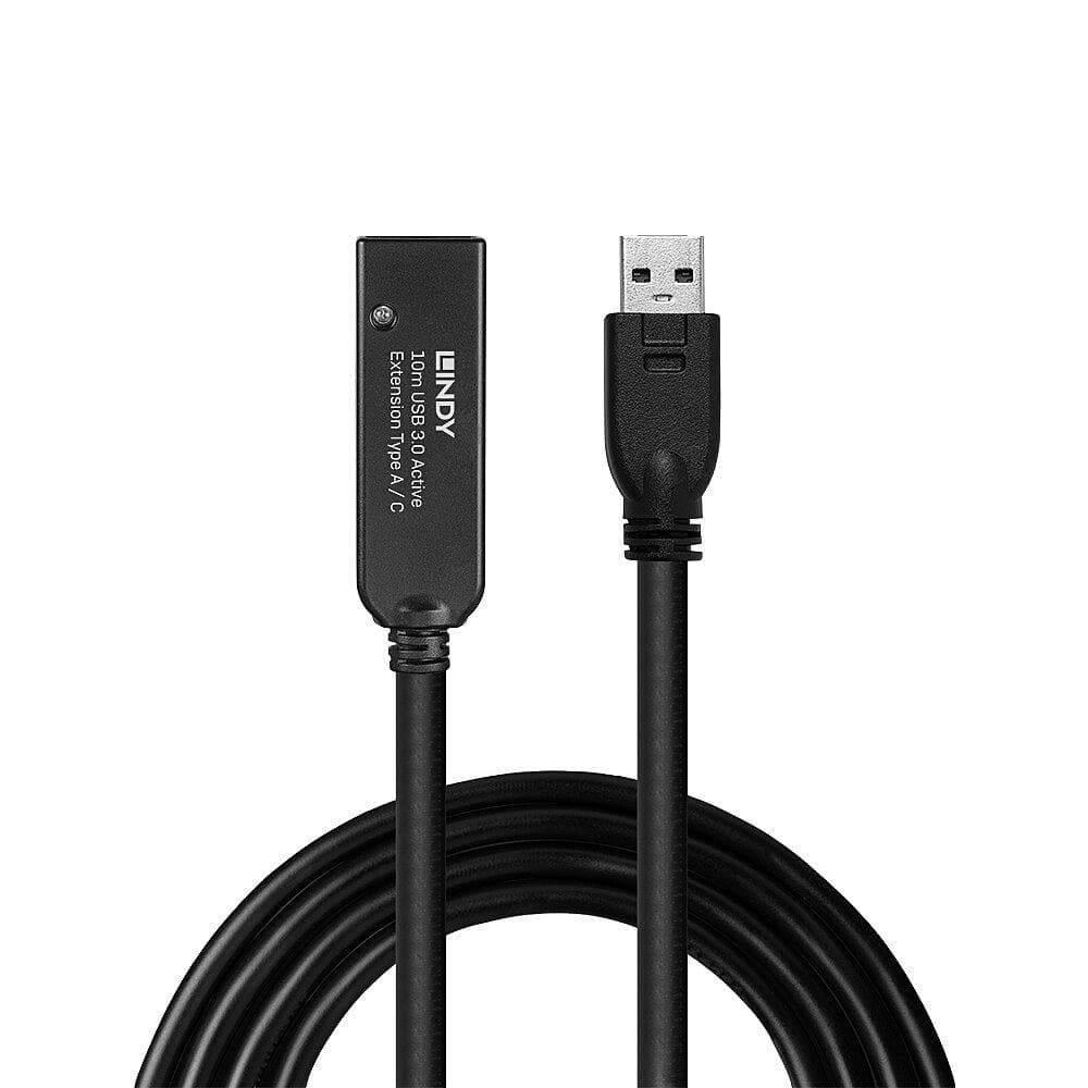 Cablu Lindy 10m USB 3.0 Act. Extension USB A to USB C — miniatură