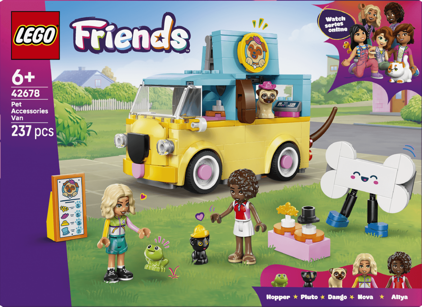 FURGONETA CU ACCESORII PENTRU ANIMALE DE COMPANIE LEGO42678 — miniatură