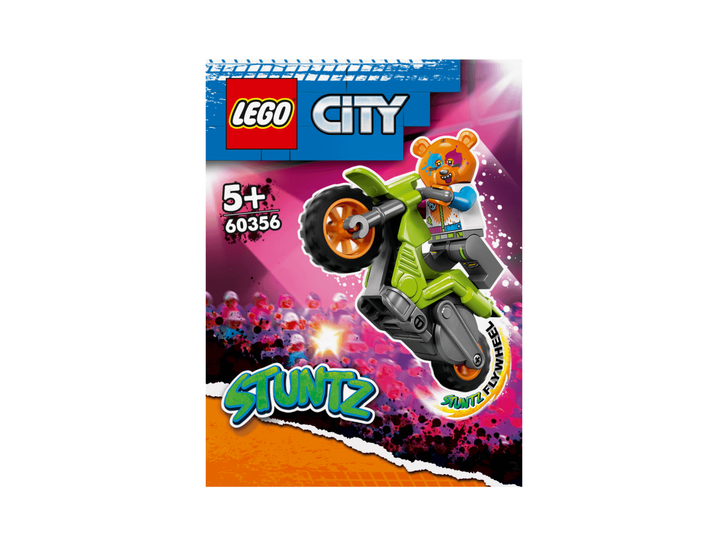 60356 Motocicletă de cascadorie cu urs — miniatură