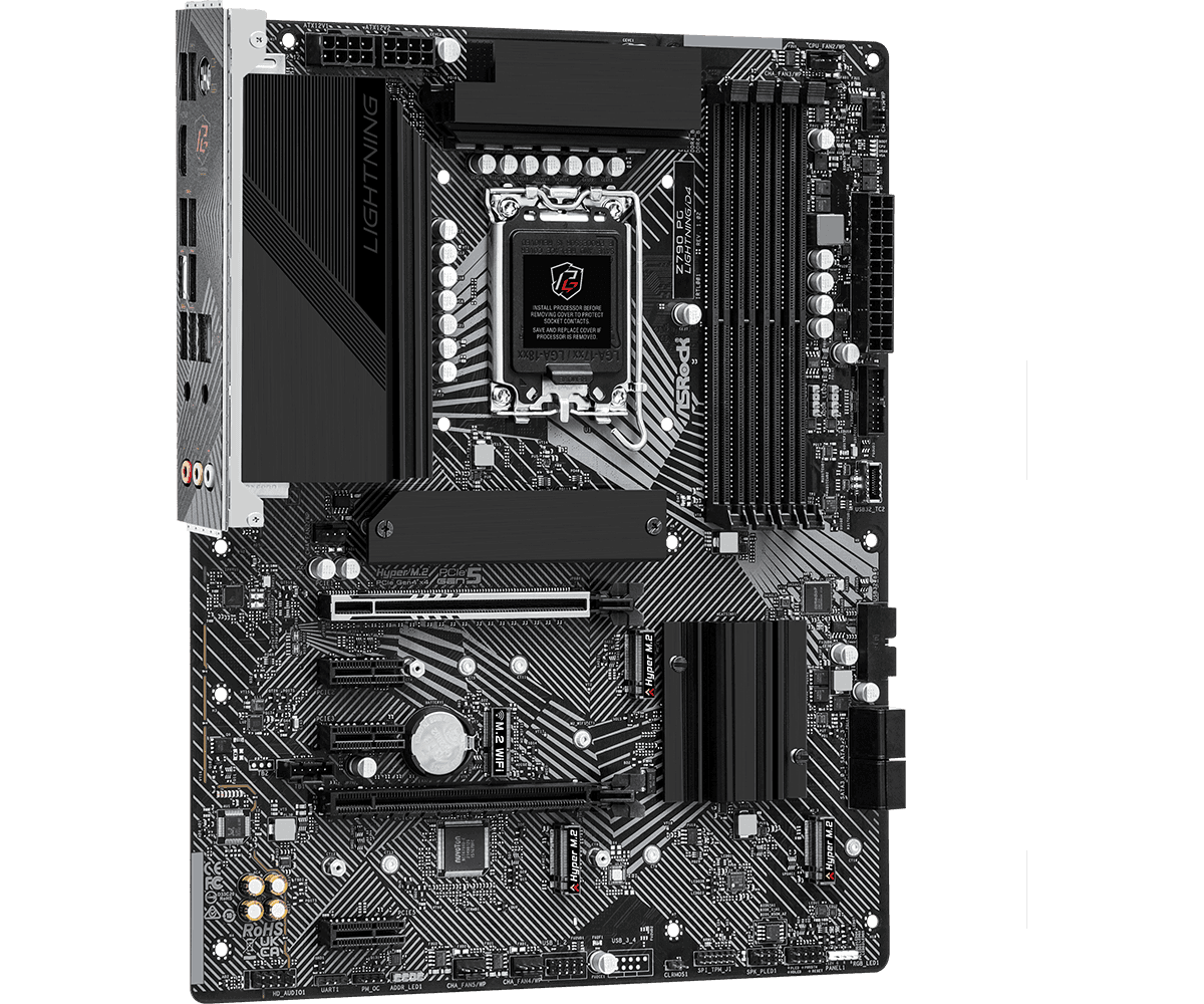Placa de baza ASRock Z790 PG Lightning D4, Socket 1700, DDR4, ATX — miniatură