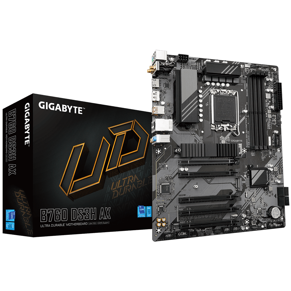 Placa de baza Gigabyte B760 DS3H AX, Socket 1700, DDR5, ATX
