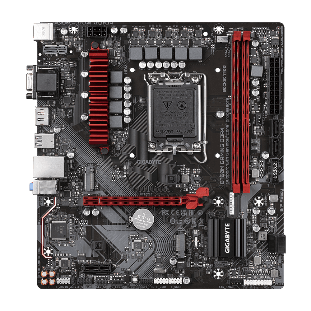 Placa de baza Gigabyte B760M GAMING, Socket 1700, DDR4, Micro-ATX — miniatură