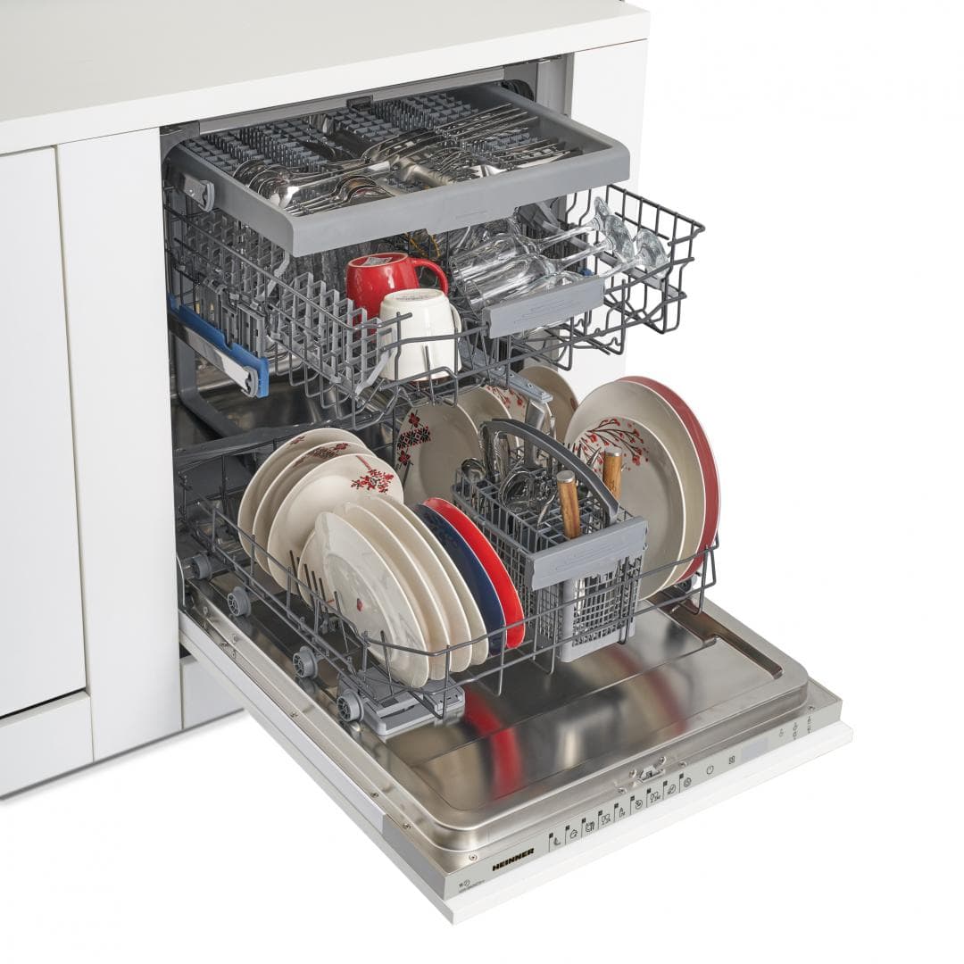 MASINA DE SPALAT VASE INCORPORABILA HEINNER HDW-BI6093TE++ — miniatură