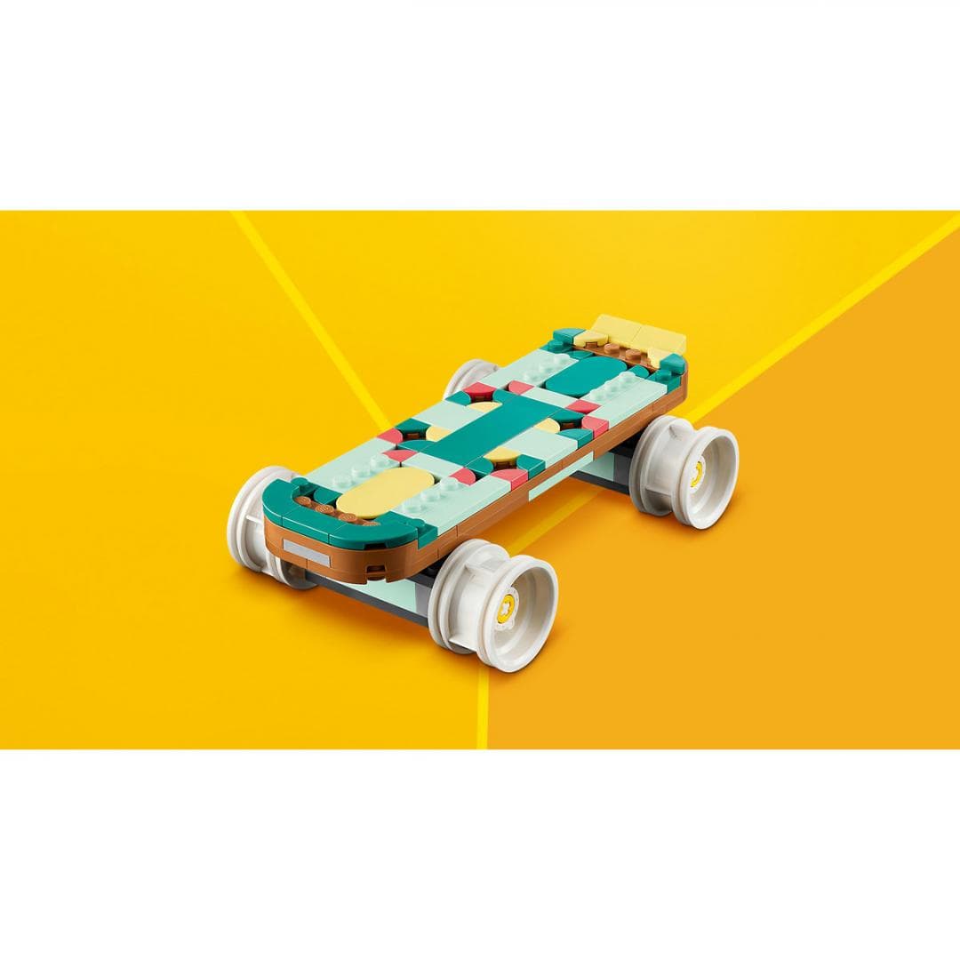 PATINA CU ROTILE RETRO, LEGO 31148 — miniatură