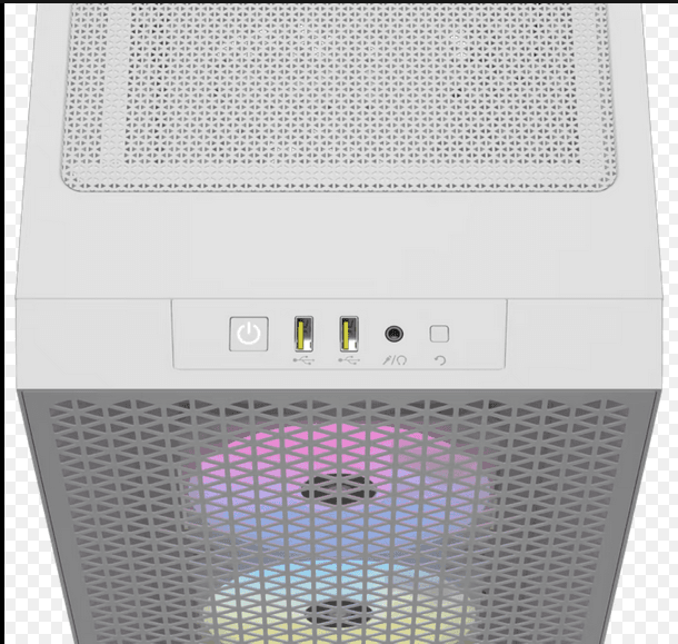 Carcasa Corsair 3000D RGB, RGB, Mid Tower, White — miniatură