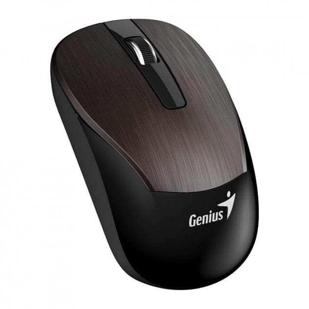 Mouse Wireless Genius ECO-8015, 1600 dpi, Maro — miniatură